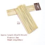 ქაბაბის ჩხირი  25 სმ 100ც.