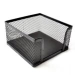 ჩასანიშნი ქაღალდის ჩასაწყობი მეტალის პატარა 9.8*9.8*5.5სმ HN701B