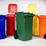 ურნა თავსახურით ბორბლებზე 120ლ