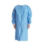 სამედიცონო ხალათი 40გრამი-მანჟეტით ცისფერი