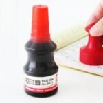 ბეჭდის მელანი 60 მლ წითელი DELI