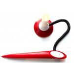 ერთჯერადი ბურთულიანი კალამი (სადგარით)