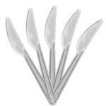 პლასტმასის დანა გამჭირვალე 100ც