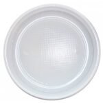 პლასტმასის ერთჯერადი თეფში 19 სმ 50ც